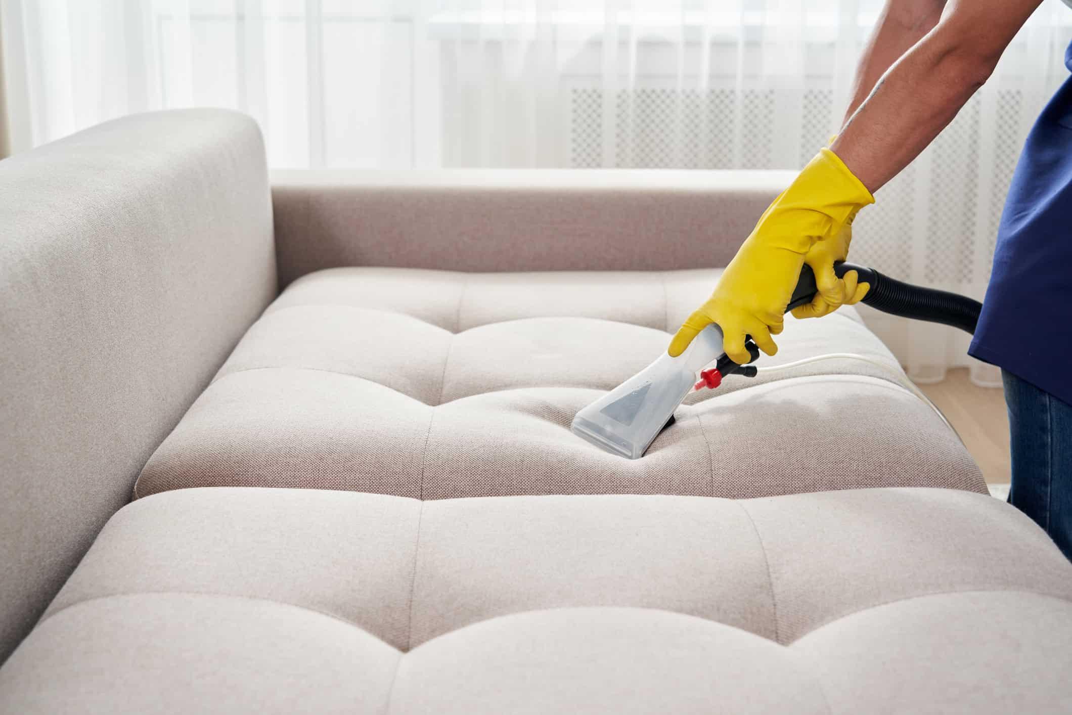 Homeowner booking a carpet cleaning service online in Melbourne