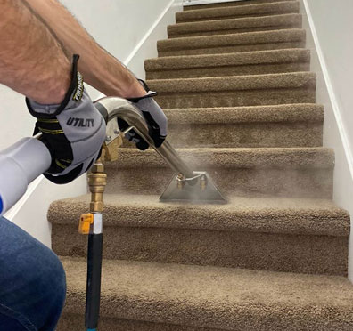 Steam cleaning process